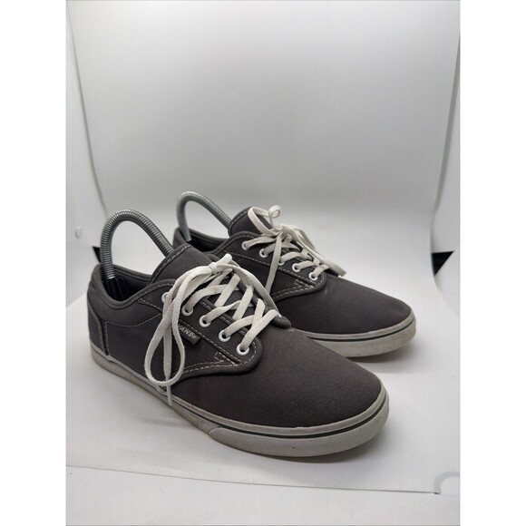 VANS Shoes - Vans Womens Off The Wall Skate Shoes Gray 721356 Low Top Canvas Lace Up 7